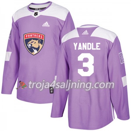 Florida Panthers tröja Keith Yandle 3 Adidas 2017-2018 Lila Fights Cancer Practice Authentic - NHL Tröjor Herr Florida Panthers tröja Keith Yandle 3 Adidas 2017-2018 Lila Fights Cancer Practice Authentic - NHL Tröjor Herr